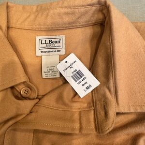 L.L. Bean Men’s Beige Chamois Utility Shirt